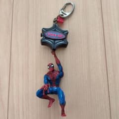 [Vintage/Rare] Spider-Man Keychain with Retractable Reel Figure