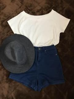 美品 リブ半袖のサムネイル