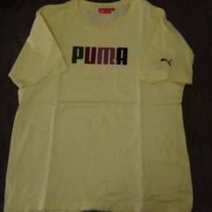 PUMA　メンズ　Tシャツ　yellow　ロゴスエード素材のサムネイル