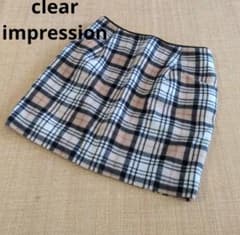 clear impression チェック柄 ミニスカート