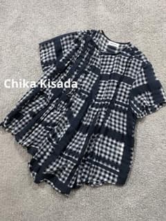 Chika Kisada チカキサダ チェック ブラウス リボン - メルカリ