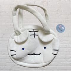 ホワイトタイガーとブラックタイガー ぬいふわトートバッグ ホワイトタイガー