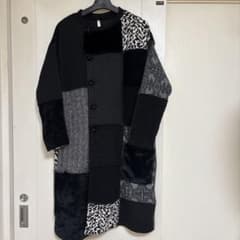 パッチワークデザイン ロングコート ギャルソンラレゾン - メルカリ