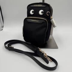 アニヤハインドマーチ ブラック ナイロン ESSENTIALS ショルダーバック