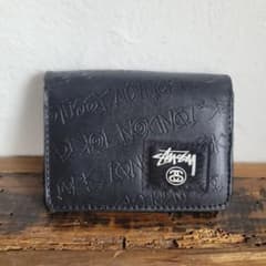 付録】Stussy 二つ折り財布 ブラック - メルカリ