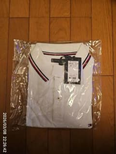 トミー　ヒルフィガー　ポロシャツ　XL ホワイトのサムネイル