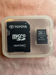 TOYOTA microSDHCカード アダプター付き TOYOTA 純正 microSDHCカード 16GB アダプター付 - メルカリ