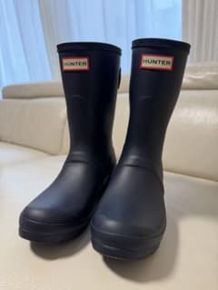⭐︎美品⭐︎ HUNTER ネイビー(ラメ)長靴 24cm ハンター HUNTER ネイビー レインブーツ 長靴 US7 24.0㎝ 美品 - メルカリ