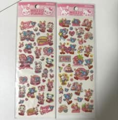 平成レトロ 激レア MEZZO PIANO ミミポポちゃんシール 2枚セット