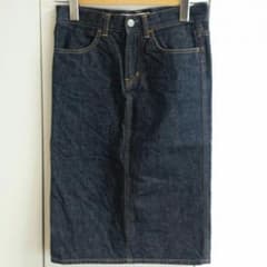URBAN RESEARCH DOORS ひざ丈デニムスカートのサムネイル