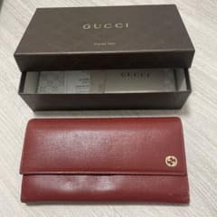 GUCCI レッド ドット 長財布 箱付 - メルカリ
