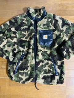 Carhartt 迷彩柄 フリースジャケット Sサイズ - メルカリ