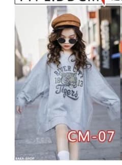 ☆韓国子供服☆160センチ☆チュール付きトレーナーワンピのサムネイル