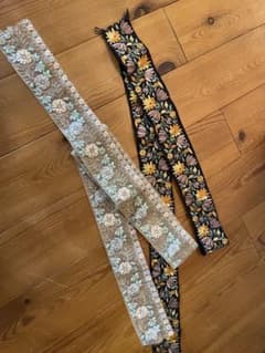 アンティーク　刺繍リボン　2種セットのサムネイル