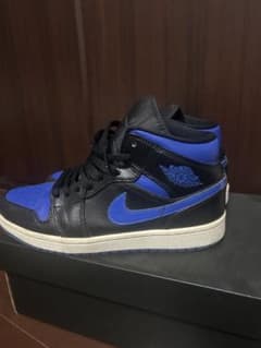 NIKE AIR JORDAN 1 MID ブラック ブルーのサムネイル