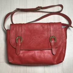 ダコタ Dakota キューブ ショルダーバッグ 赤 牛革のサムネイル