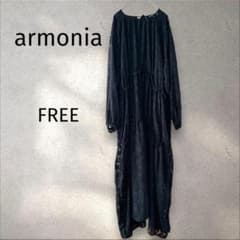 알모니아 * 시어 자가드 FREE 롱 원피스 블랙