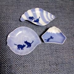 猫　豆皿　有田焼のサムネイル