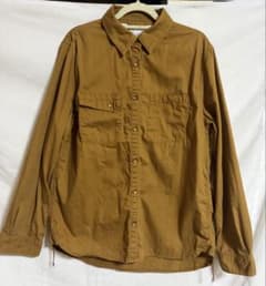 earth music&ecology 長袖シャツ ブラウン Mサイズのサムネイル