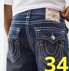 TRUE RELIGION デニムパンツ インディゴ メンズ 34のサムネイル