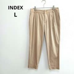 인덱스 INDEX 캐주얼 바지 베이지 L 오피스 깔끔한