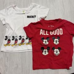 ミッキー Tシャツセット（ホワイト・レッド）のサムネイル