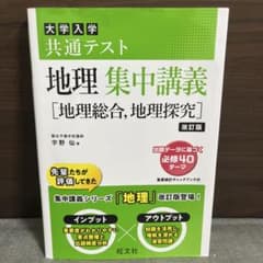 大学入学共通テスト 地理 集中講義 改訂版のサムネイル