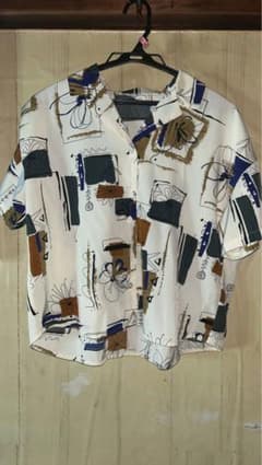 総柄 開襟 柄シャツ 半袖のサムネイル
