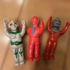 大里玩具　ミニソフビ　ミラーマン　ウルトラセブン　シャプレー星人　ブルマァク 大里玩具 ミニソフビ ミラーマン ウルトラセブン シャプレー星人