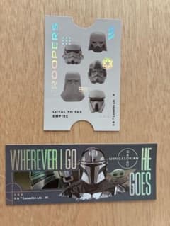 スターウォーズ オーロラステッカー ２枚 マンダロリアン＆グローグーのサムネイル