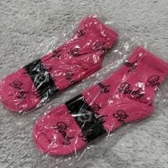 ピンク ロゴ入り クルーソックスのサムネイル