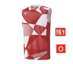 YONEX MEN ノースリーブ タンゴレッド 587 Ｏサイズ YONEX MEN ノースリーブ タンゴレッド 587 Oサイズ - メルカリ