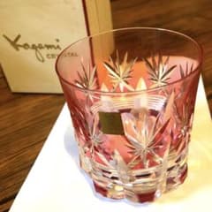 カガミクリスタル　ロックグラス　新品　切子　ガラス　コップ　アンティークのサムネイル