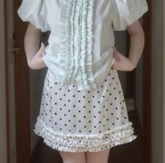 スカート sovisoon dot frill satin mini skirt sovisoon dot frill satin mini skirt - メルカリ