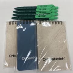 OrbusNeich メモ帳（新品）とボールペンセット（青）のサムネイル