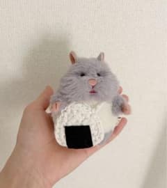 2個600円 選んで下さい。はむにぎり用　ポシェット風飾り はむにぎり でかすぎるおむすびポシェット のり＆うめ リバーシブル