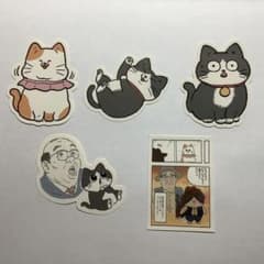 ねこに転生したおじさん ステッカー 5種セットのサムネイル