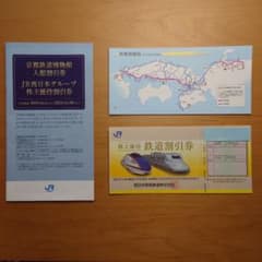 JR西日本 株主優待割引券①のサムネイル
