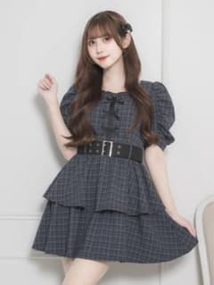 pium フロントリボンティアードミニワンピース - メルカリ