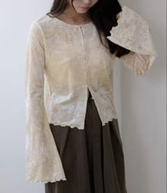 【apres jour clair】シアーベロアカーディガンのサムネイル