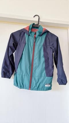 BREEZE キッズ ジャケット 青緑と紺色 カラーブロック 130cmのサムネイル