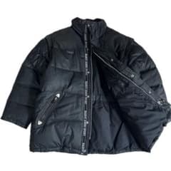 HARDY AMIES 2way隠しフードダウンジャケット ベスト レザー