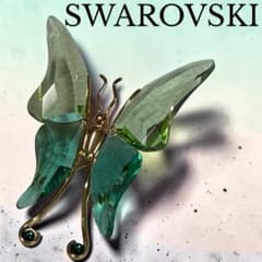 SWAROVSKI 蝶 バタフライ ブローチ 廃盤 希少 美品 - メルカリ