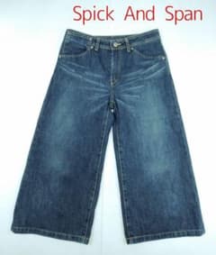 ☆スピックアンドスパン「Spick and Span 」デニムバギーパンツ 38