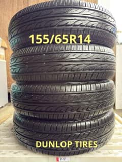 タイヤ・ホイール (594)155/65R14 DUNLOP EC202 SUMMER TIRES 218)155/65R14 DUNLOP EC202 - メルカリ