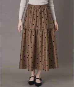 ⭐︎美品⭐︎DRESSTERIOR フロッキードットスカートのサムネイル