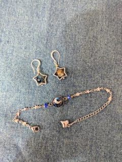 星と月モチーフ ブレスレット ピアス セットのサムネイル