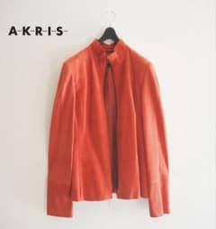 極美品★アクリス ★秋色 リアルレザー ジャケット size40/ M相当のサムネイル