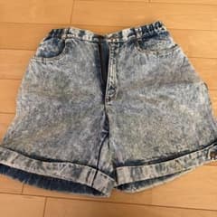 デニムブルー ショートパンツ ロールアップのサムネイル