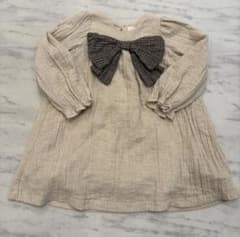 ZARA キッズ ワンピース リボン チェック柄のサムネイル